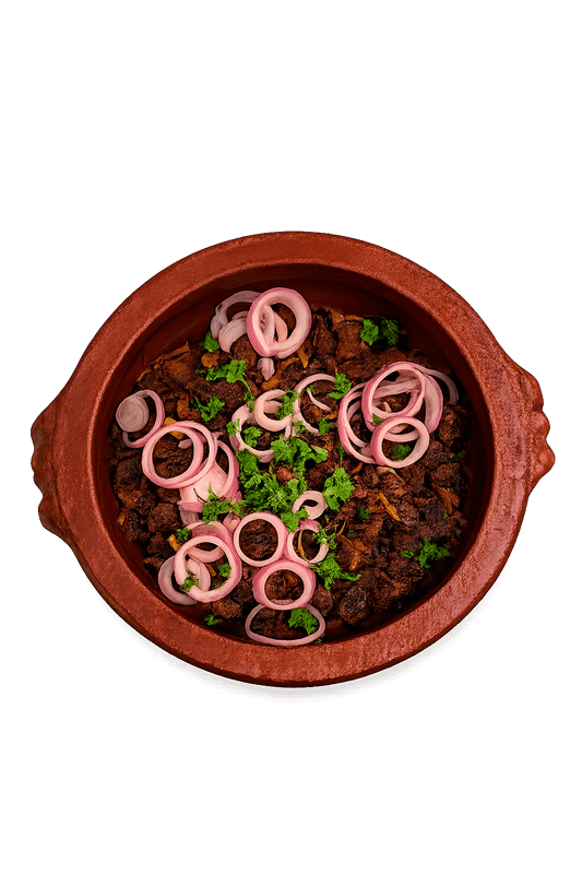 Pothu varutharachathu in a clay pot